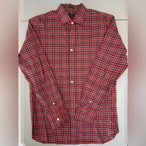 J. Crew Ludlow Men’s Red Plaid Button Down Shirt. 100% Cotton. Size M Slim
